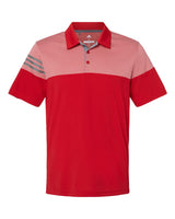 Adidas® Heathered 3-Stripes Colorblocked Polo