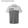 Adidas® Heathered Colorblocked 3-Stripes Polo