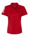 Adidas® Women's Floating 3-Stripes Polo