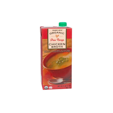 Trader Joe’s Organic Free Range Chicken Broth 32 Fl Oz