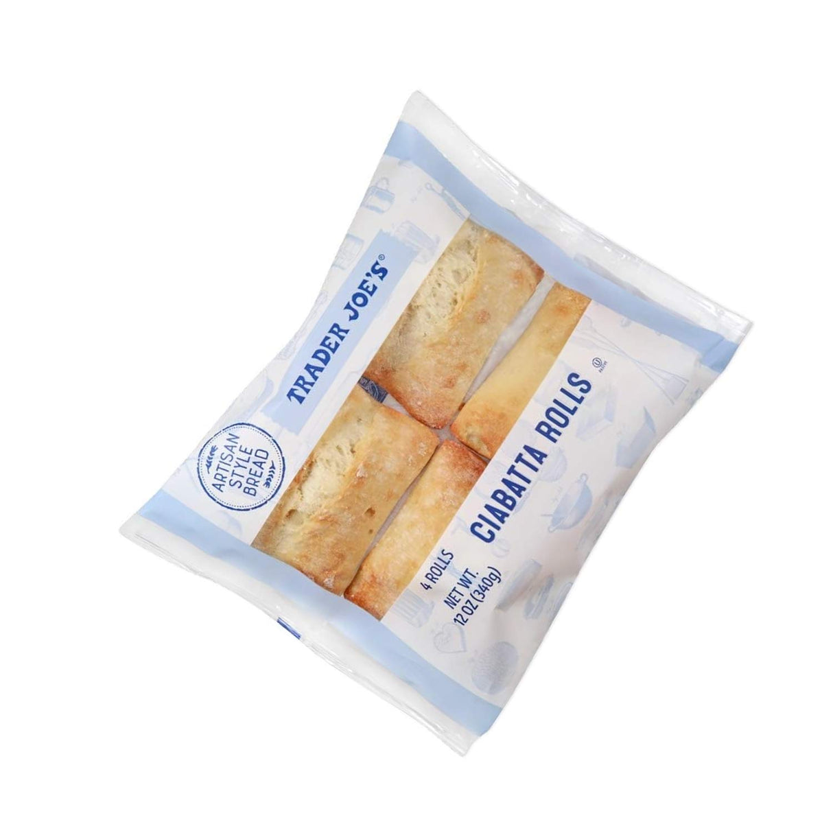 Ciabatta Rolls 12 oz Light & Crispy