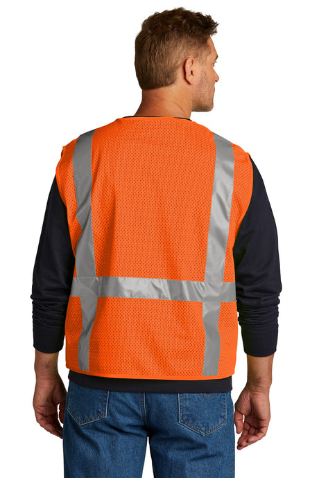 CornerStone ® ANSI 107 Class 2 Mesh Six-Pocket Zippered Vest