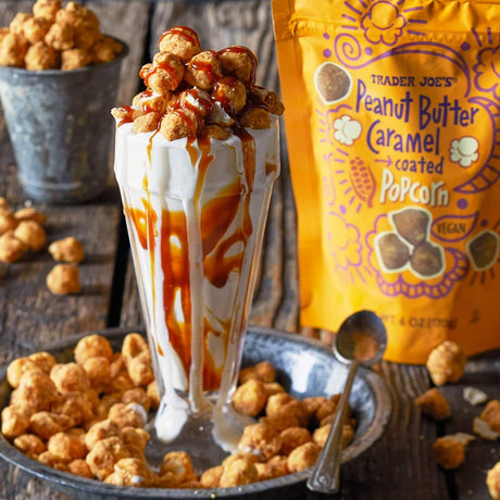 Trader Joe’s Peanut Butter Caramel Coated Popcorn 6 Oz