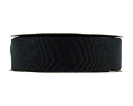 1 1/2"x 50 yards Black Polyester Grosgrain Gift Ribbon