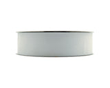1 1/2"x 50 yards White Polyester Grosgrain Gift Ribbon