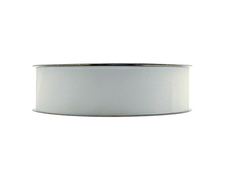 1 1/2"x 50 yards White Polyester Grosgrain Gift Ribbon