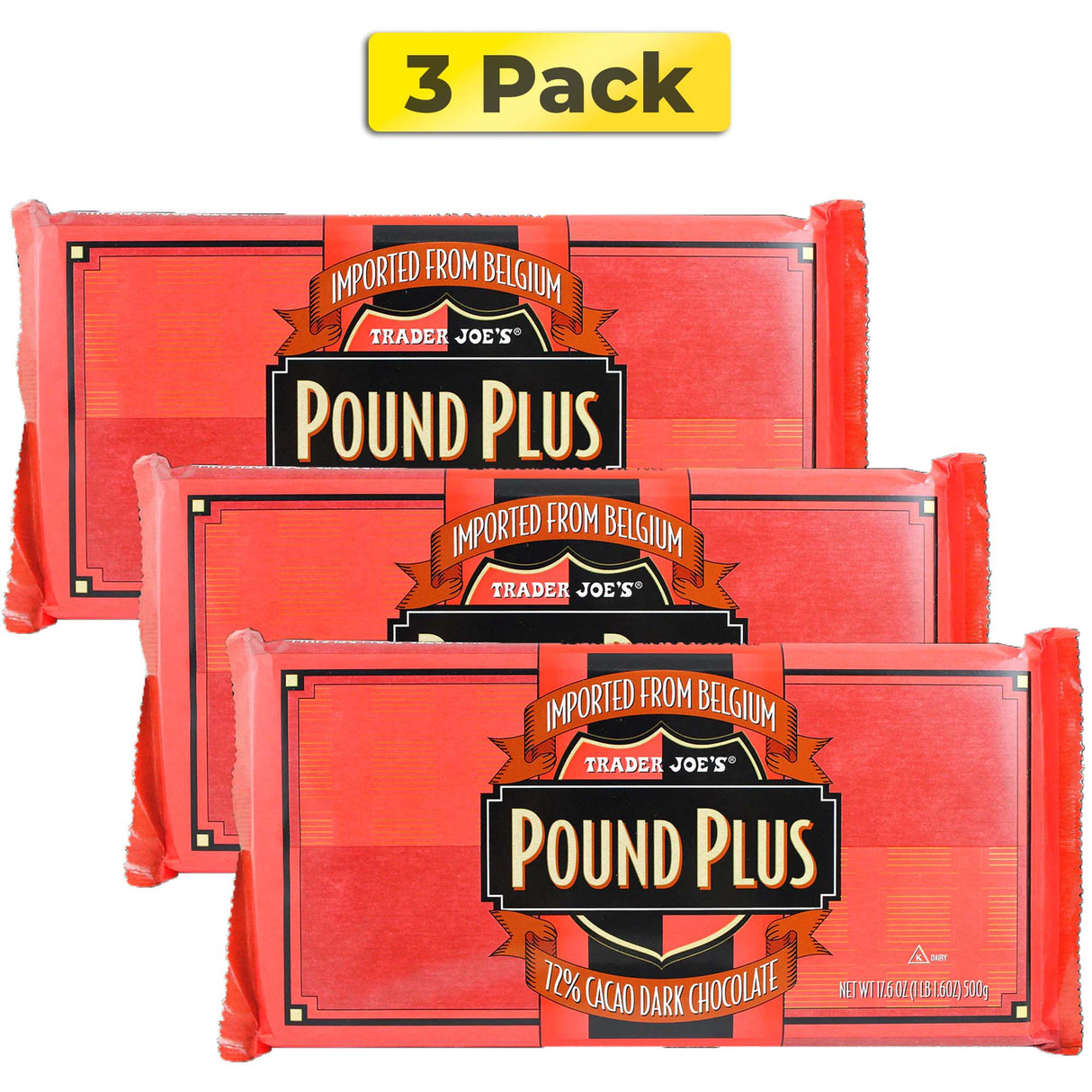 Trader Joe's Pound Plus 72% Dark Chocolate | 17.6 oz