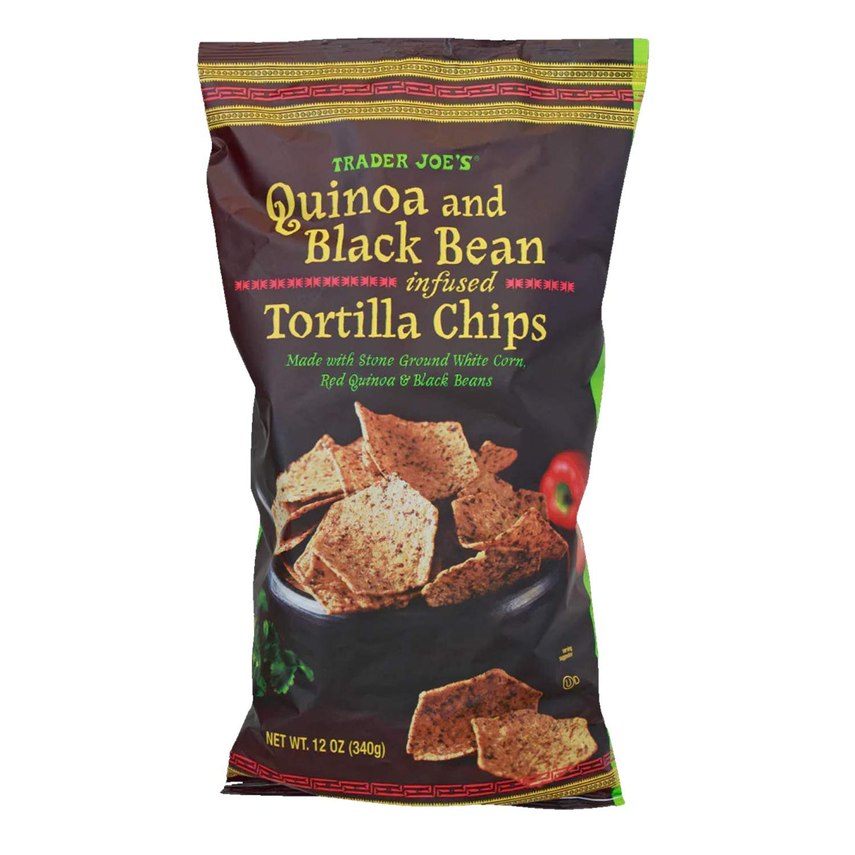 Trader Joe’s Quinoa and Black Bean Infused Tortilla Chips 12 Oz