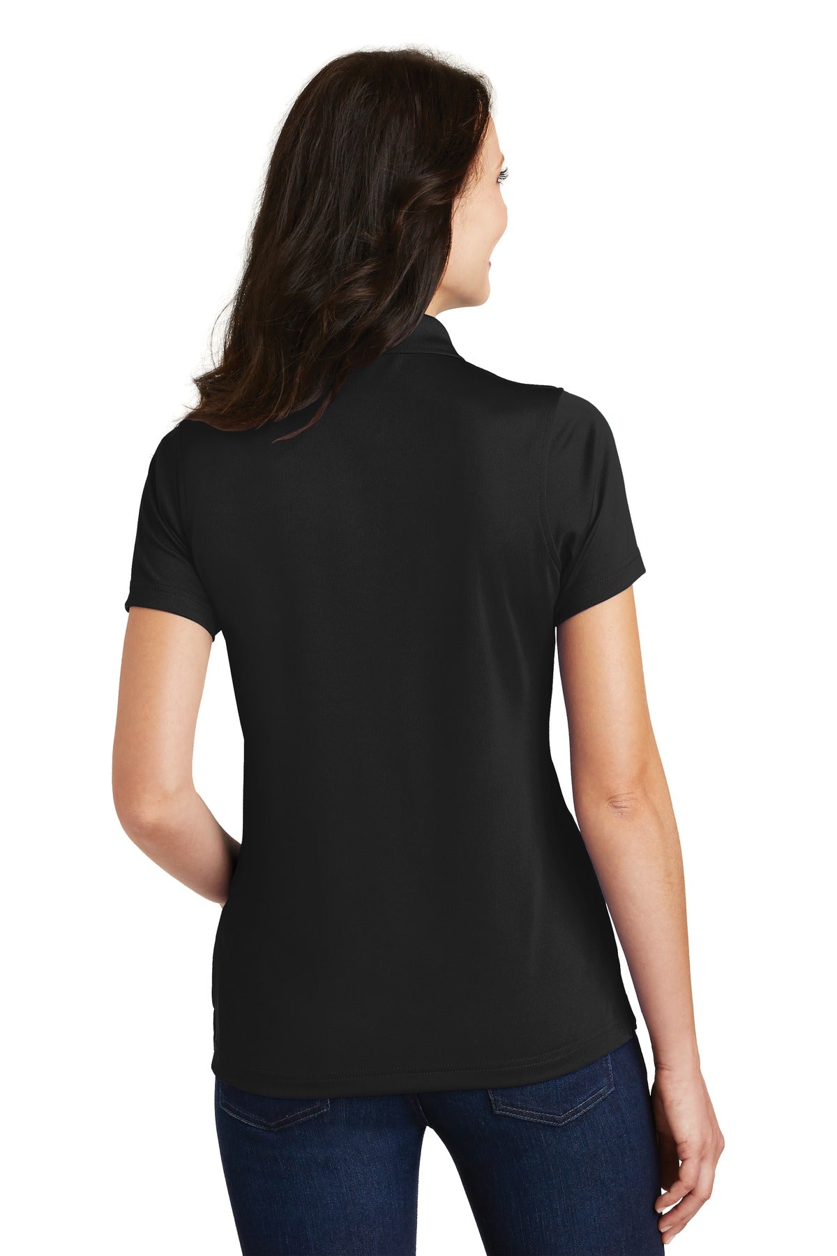 Port Authority® Ladies Poly-Charcoal Blend Pique Polo