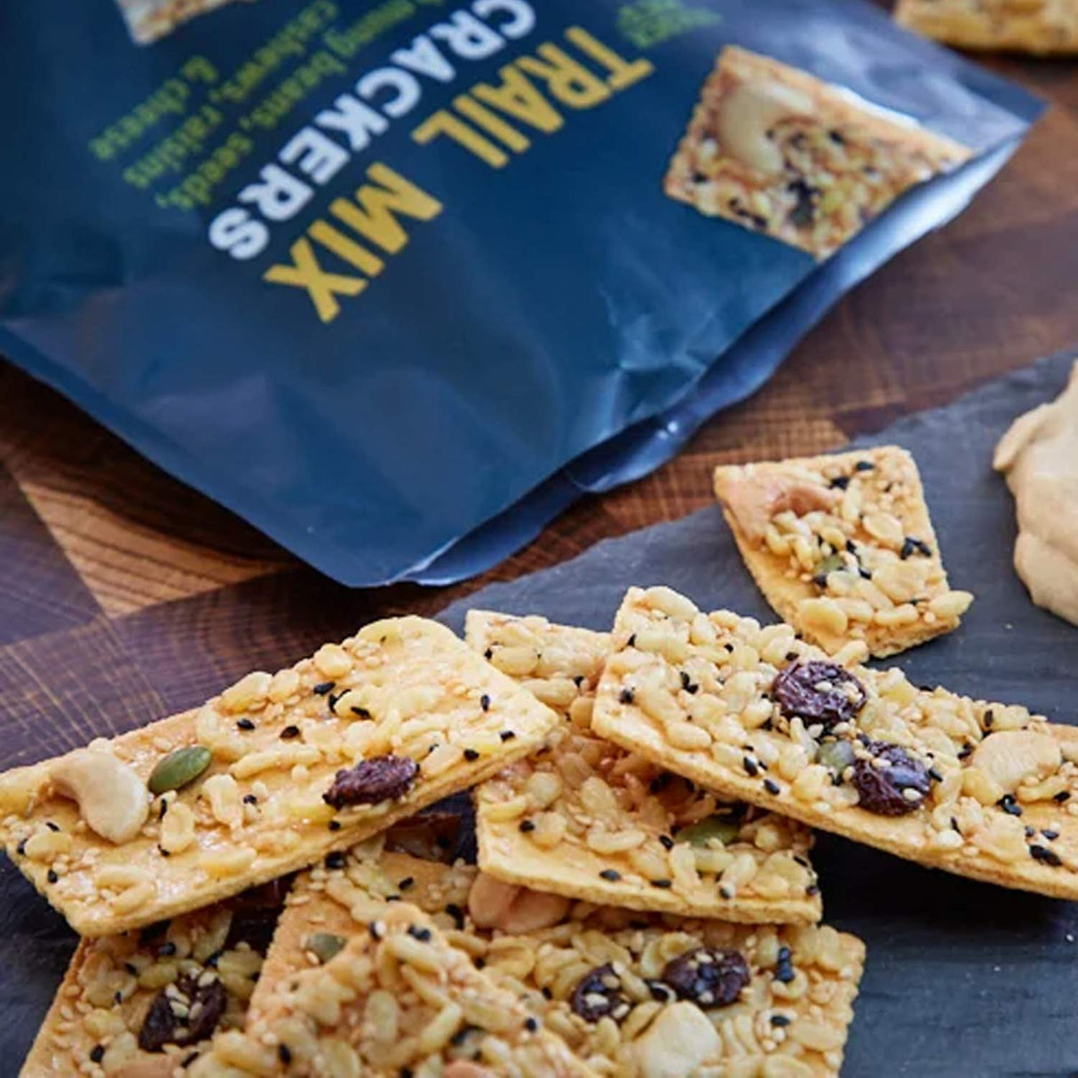 Trader Joe's Trail Mix Crackers For Flavorful Snack 4.5 oz
