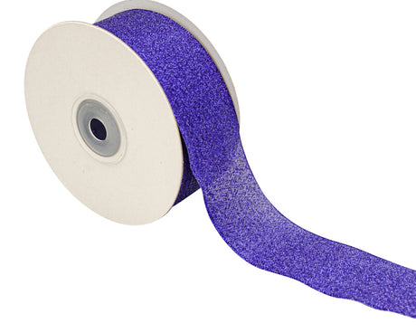 1.5" x 25 Yards Royal Blue Metallic Taffeta Gift Ribbon