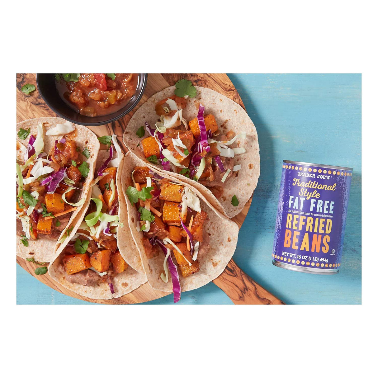 Trader Joe’s Traditional Style Fat Free Refried Beans 16 Oz