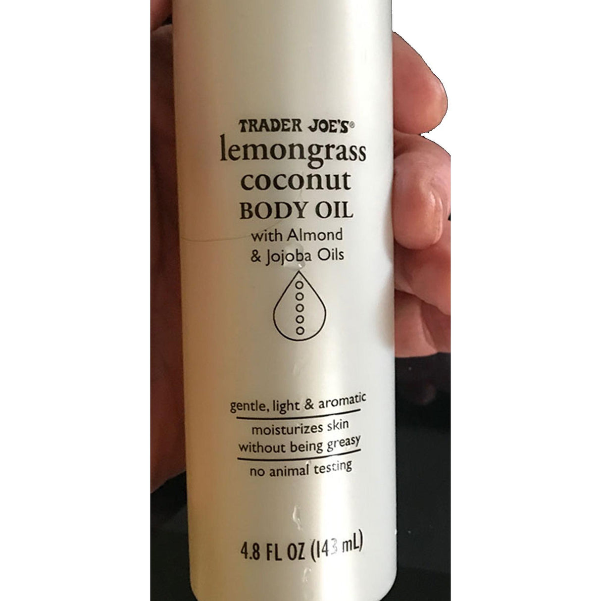 Traders Joe's Lemongrass Coconut Body Oil