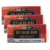 Trader Joe's 72% Cacao Belgian Dark Chocolate Bars | 1.65 oz