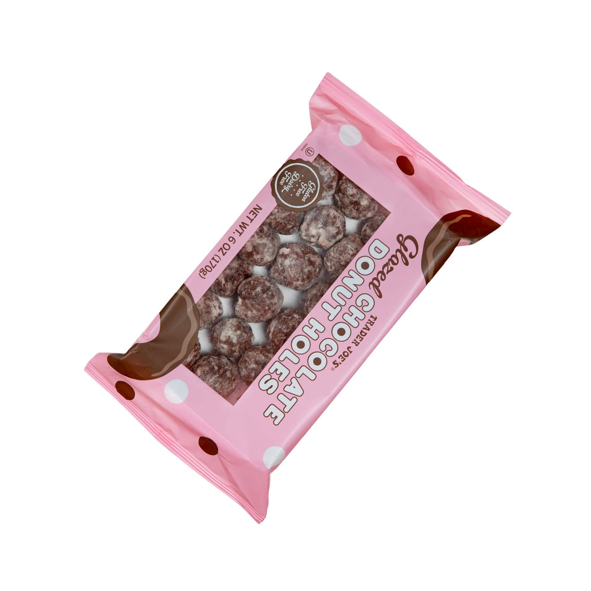 Trader Joes Glazed Chocolate Donut Holes 6 oz