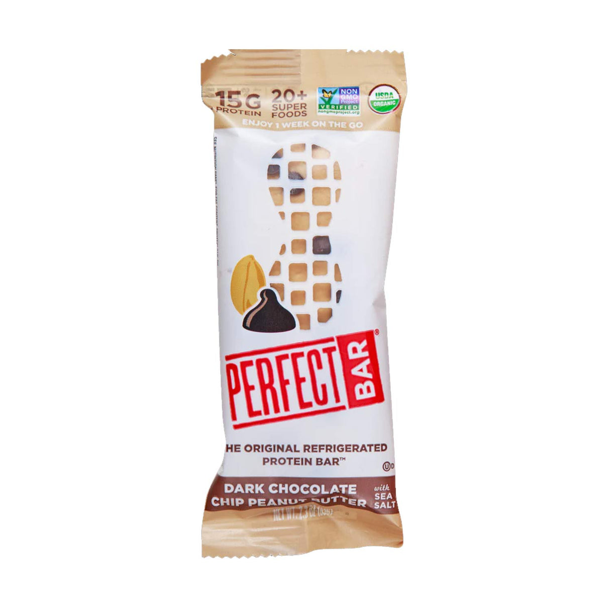 Perfect Bar® Dark Chocolate Chip Peanut Butter Protein Bar /2.3 Oz