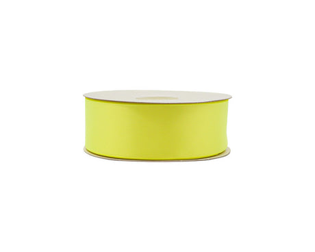 1.5"x50 yard Neon Yellow Polyester Satin Gift Ribbon