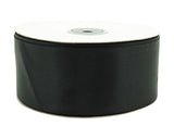 2" x 50 yards Black Single Face Satin Gift Ribbon