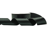 2" x 50 yards Black Single Face Satin Gift Ribbon