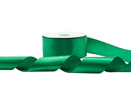 2" x 50 yards Emerald Green Single Face Satin Gift Ribbon