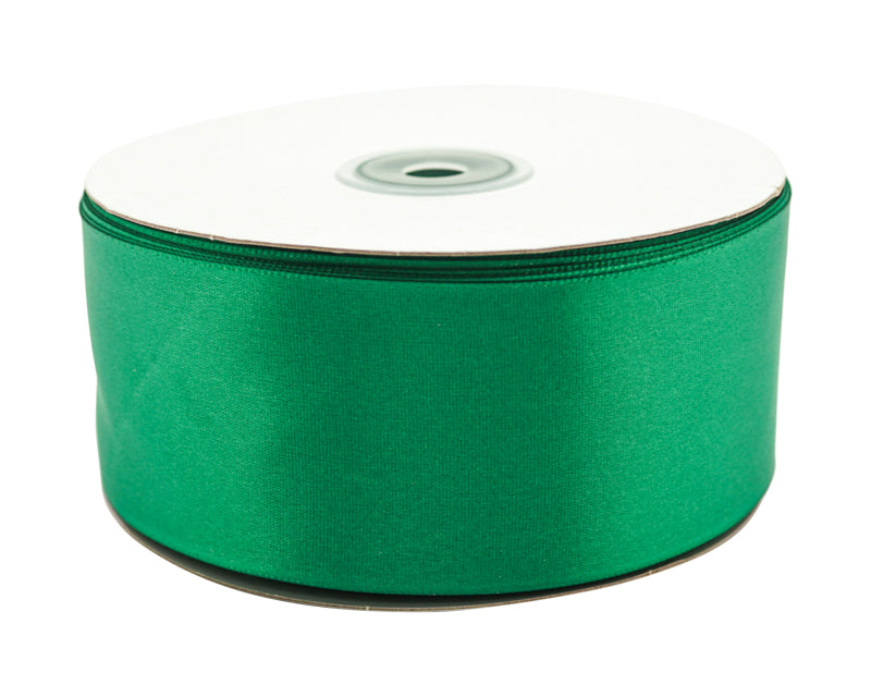 2" x 50 yards Emerald Green Single Face Satin Gift Ribbon