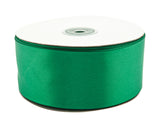2" x 50 yards Emerald Green Single Face Satin Gift Ribbon
