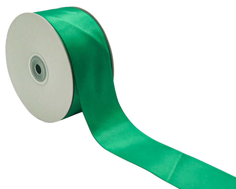 2" x 50 yards Emerald Green Single Face Satin Gift Ribbon