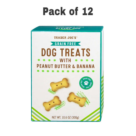 Traders Joe's Grain Free Dog Treats with Peanut Butter & Banana