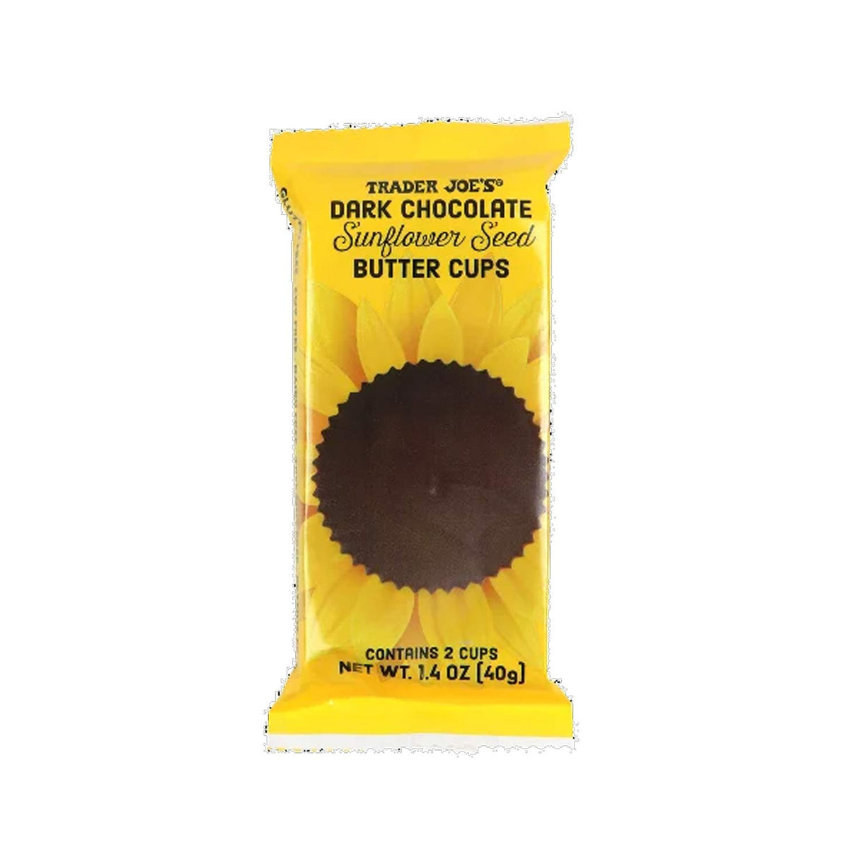 Trader Joe's Dark Chocolate Sunflower Seed Butter Cups 1.4 oz