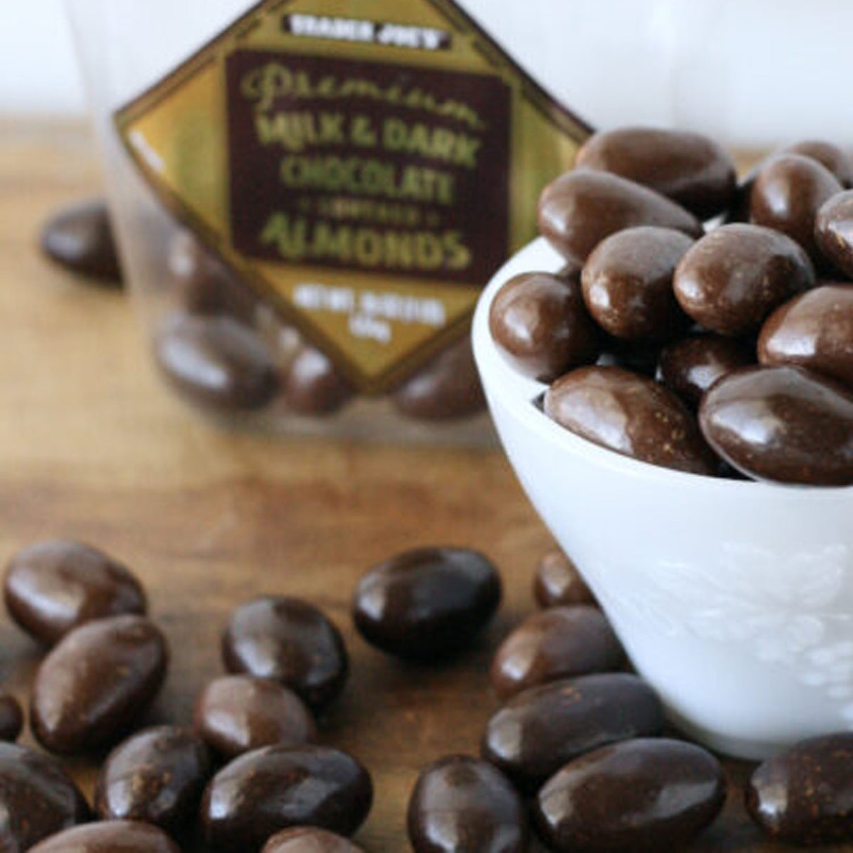 Trader Joe’s Premium Milk & Dark Chocolate Covered Almonds 16 Oz