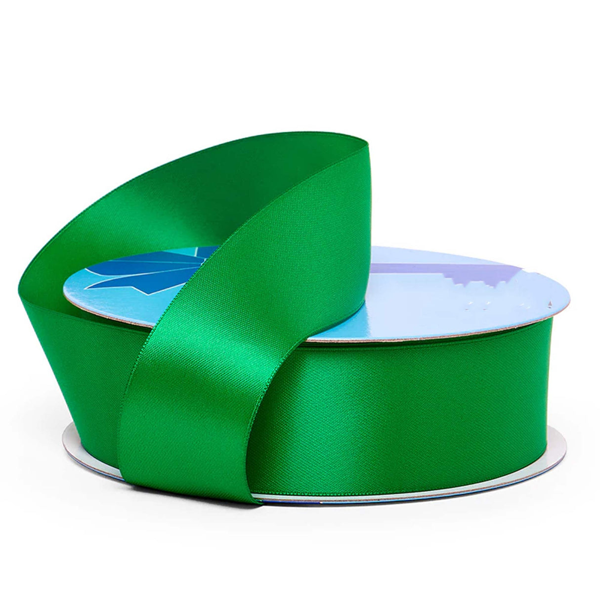 Satin Ribbon for Custom Holiday Decorations 3 '' X 25 yd Double Faced 1 / roll Emerald