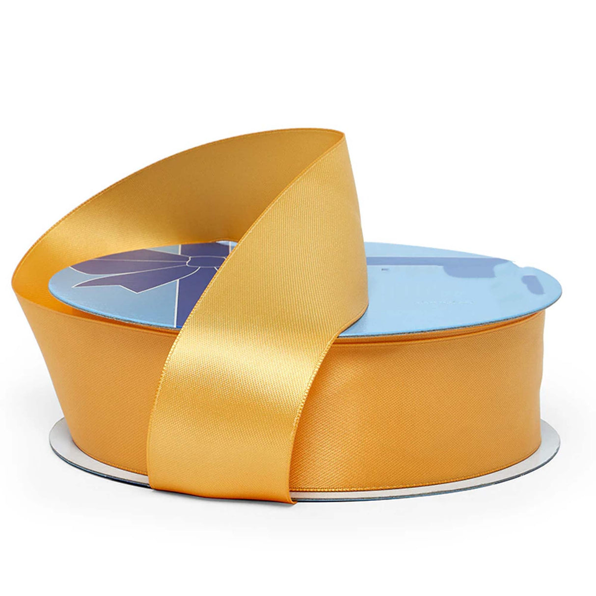 Elegant Satin Ribbon for Gift Wrapping Crafts 3 '' X 25 yd Double Faced 1 / roll Gold