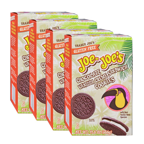 Trader Joe's Gluten Free Joe-Joe's Chocolate Vanilla Creme Cookies | 12.5 oz