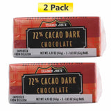 Trader Joe's 72% Cacao Belgian Dark Chocolate Bars | 1.65 oz