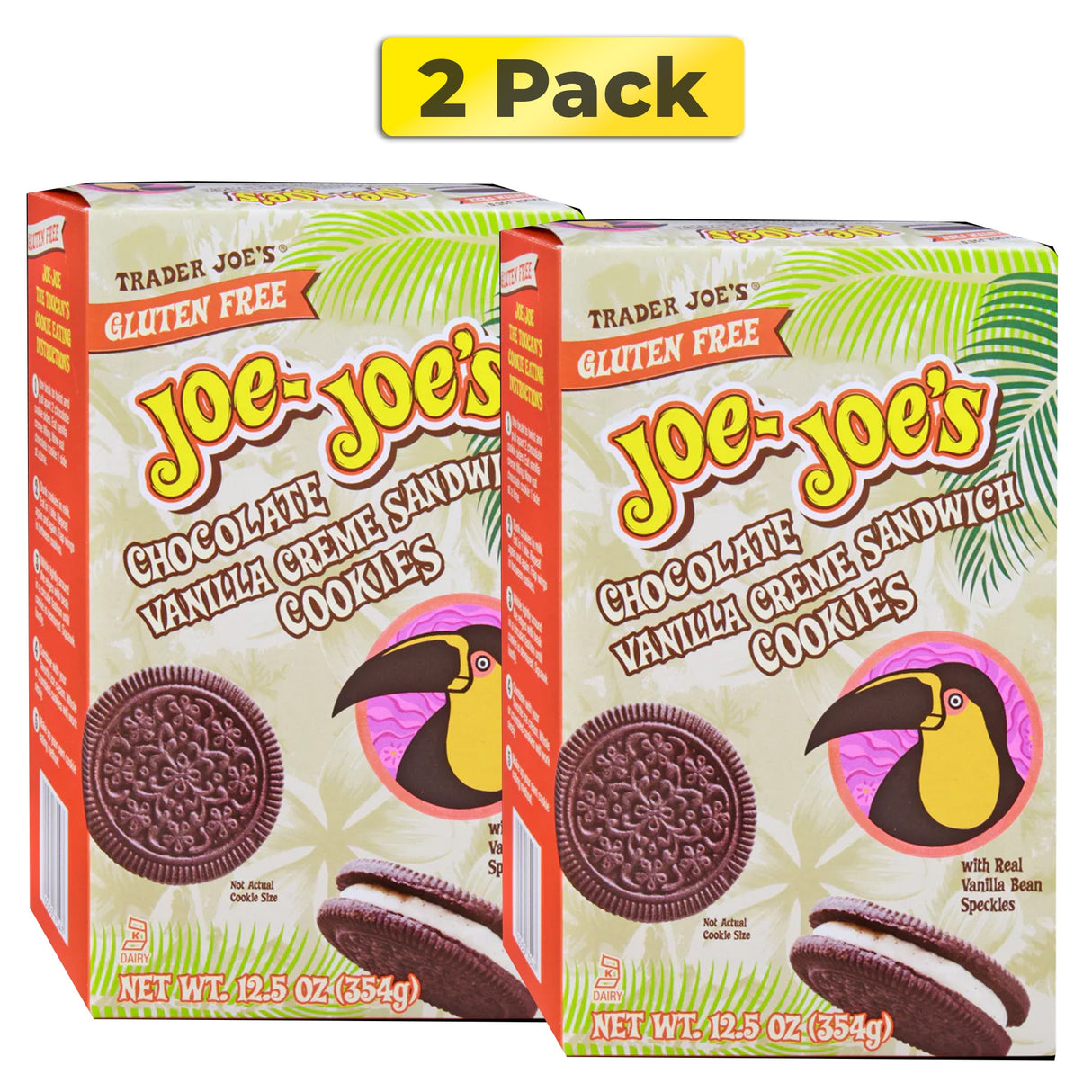 Trader Joe's Gluten Free Joe-Joe's Chocolate Vanilla Creme Cookies | 12.5 oz