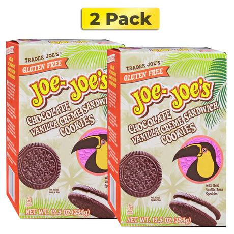Trader Joe's Gluten Free Joe-Joe's Chocolate Vanilla Creme Cookies | 12.5 oz