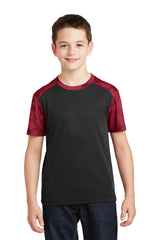 Sport-Tek® Youth CamoHex Colorblock Tee