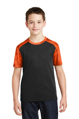 Sport-Tek® Youth CamoHex Colorblock Tee
