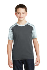 Sport-Tek® Youth CamoHex Colorblock Tee