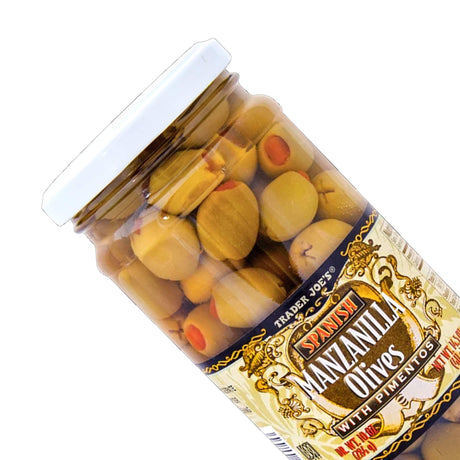 Trader Joe’s Spanish Manzanilla Olives with Pimento Paste 14.5 Oz