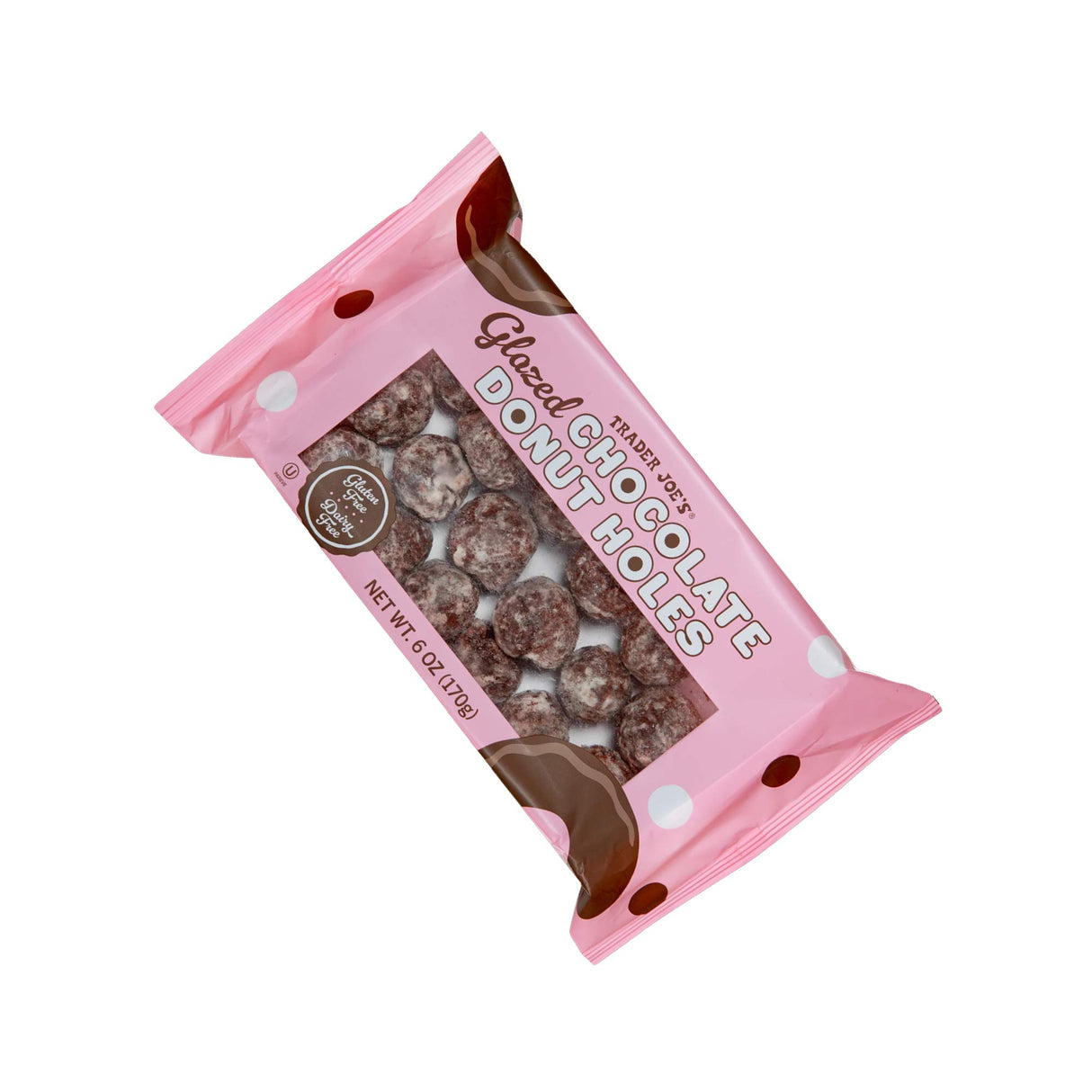 Trader Joes Glazed Chocolate Donut Holes 6 oz
