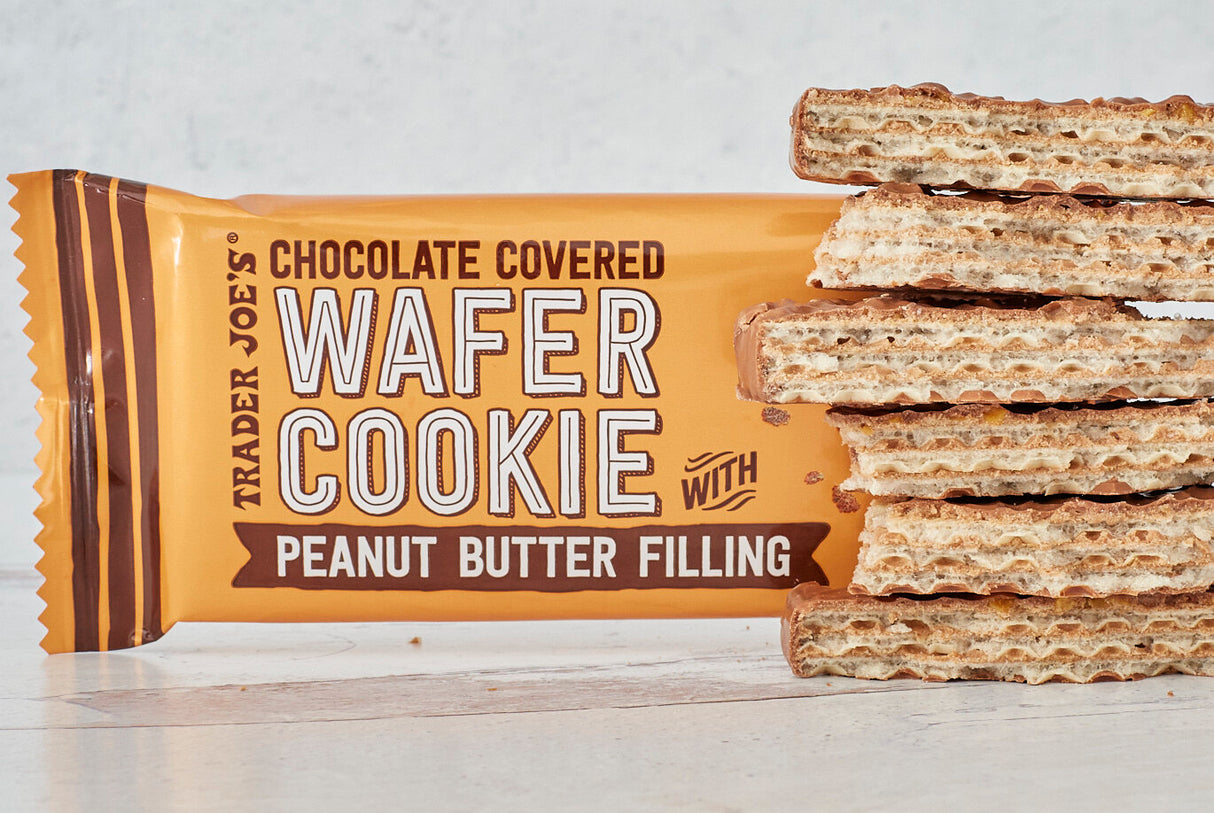 Trader Joe's Chocolate Covered Wafer Cookie with Peanut Butter Filling 2.33 oz