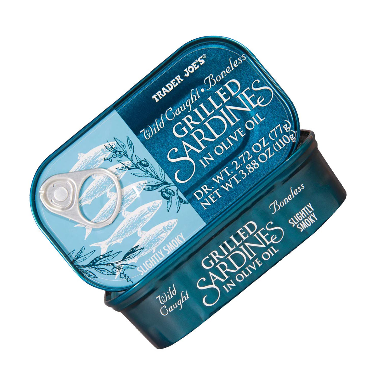 Wild Caught Boneless Grilled Sardines in Olive Oil 3.88 Oz