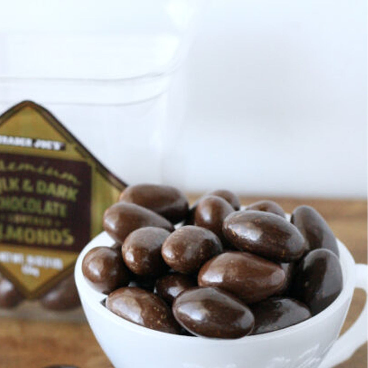 Trader Joe’s Premium Milk & Dark Chocolate Covered Almonds 16 Oz