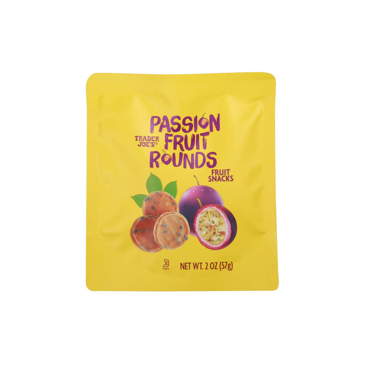 Trader Joe’s Passion Fruit Rounds 2 Oz