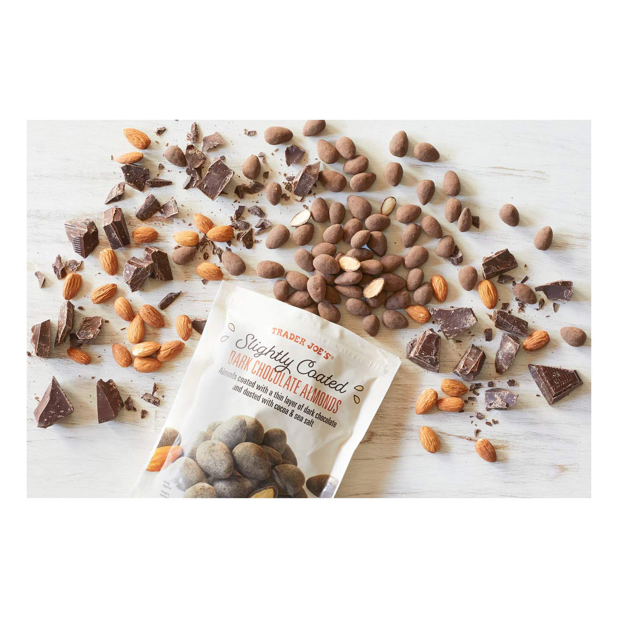 Trader Joe’s Slightly Coated Dark Chocolate Almonds 10 Oz