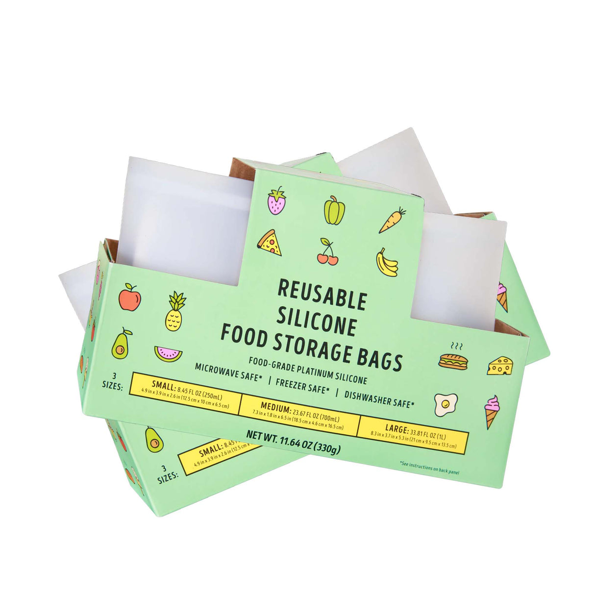 Traders Joe's Reusable Silicone Food Storage Bags