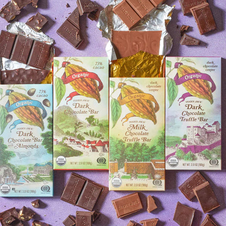 Trader Joe’s Organic Dark Chocolate Bar with Almonds 3.51 Oz