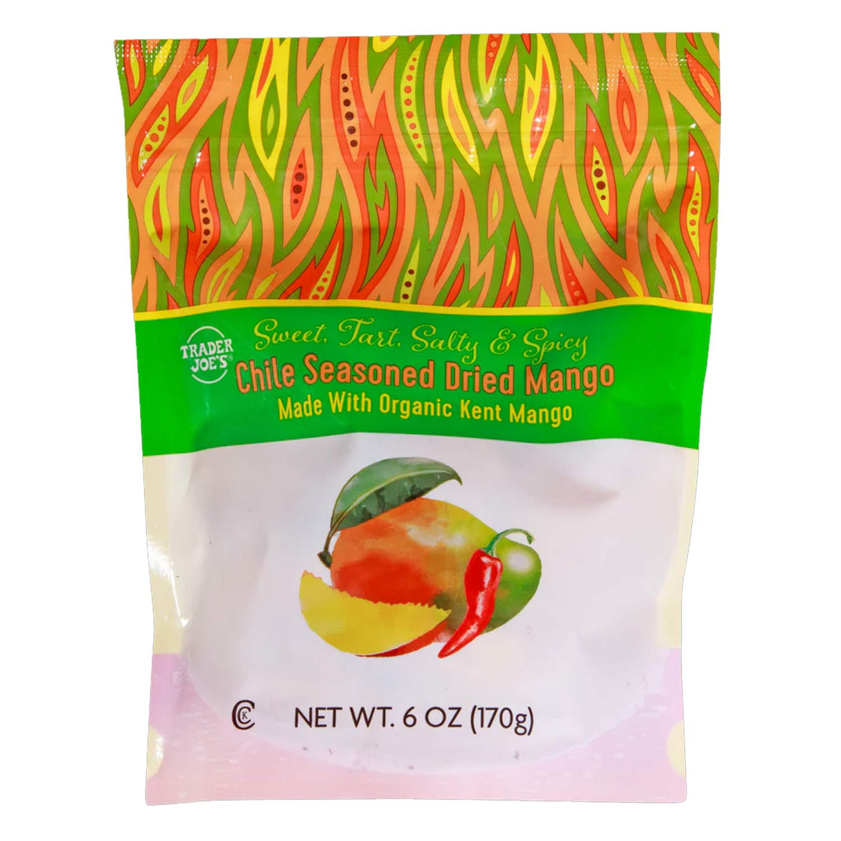 Chile Seasoned Dried Mango 6 oz Sweet & Spicy