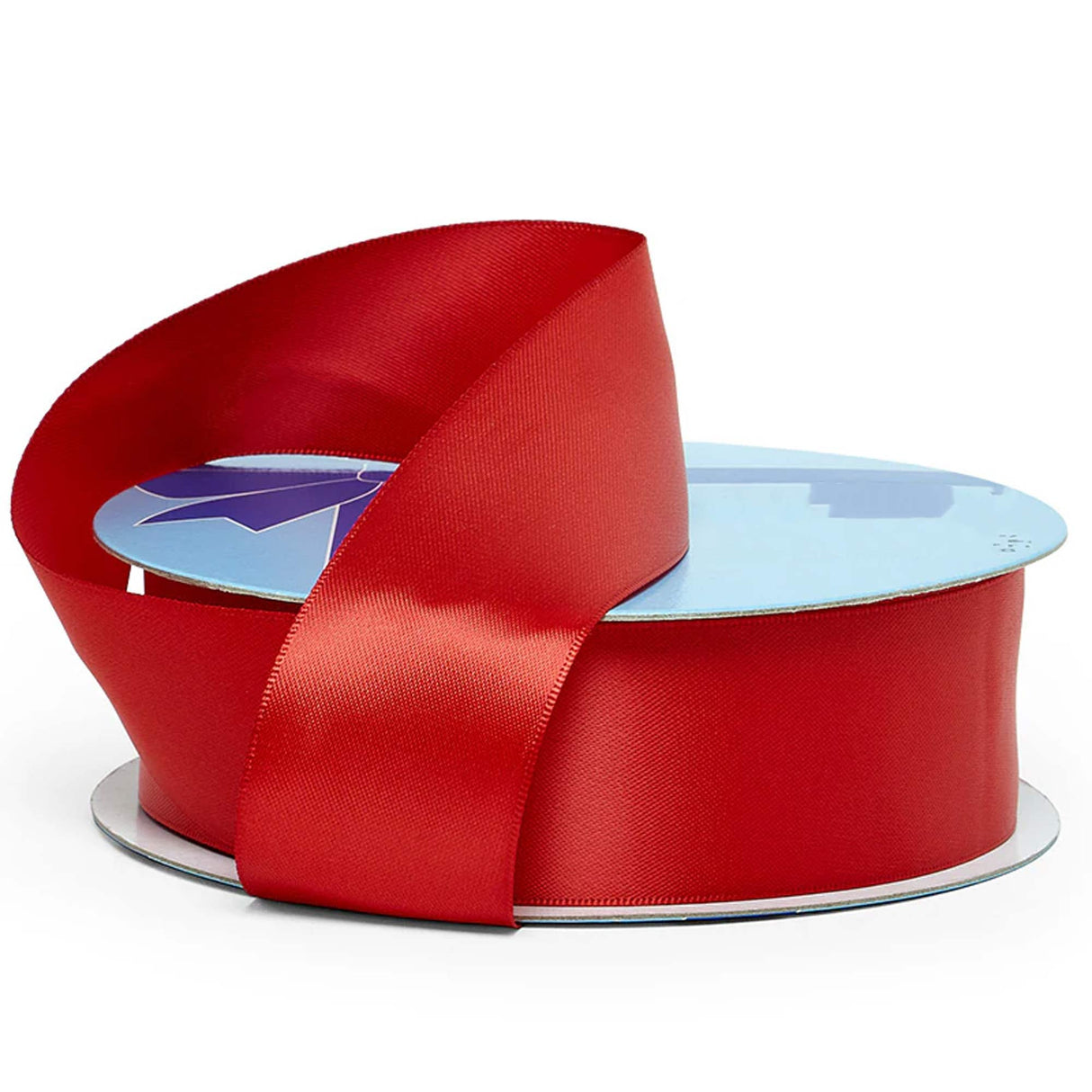 Satin Ribbon for DIY Party Decor 4 '' X 10 yd Double Faced 1 / roll Red